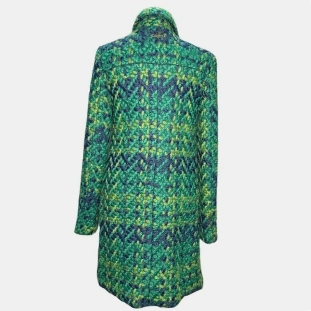 Desigual Nini Chunky Knit Coat Women 38‎ XS Wool Blend Boho Artsy Jacket